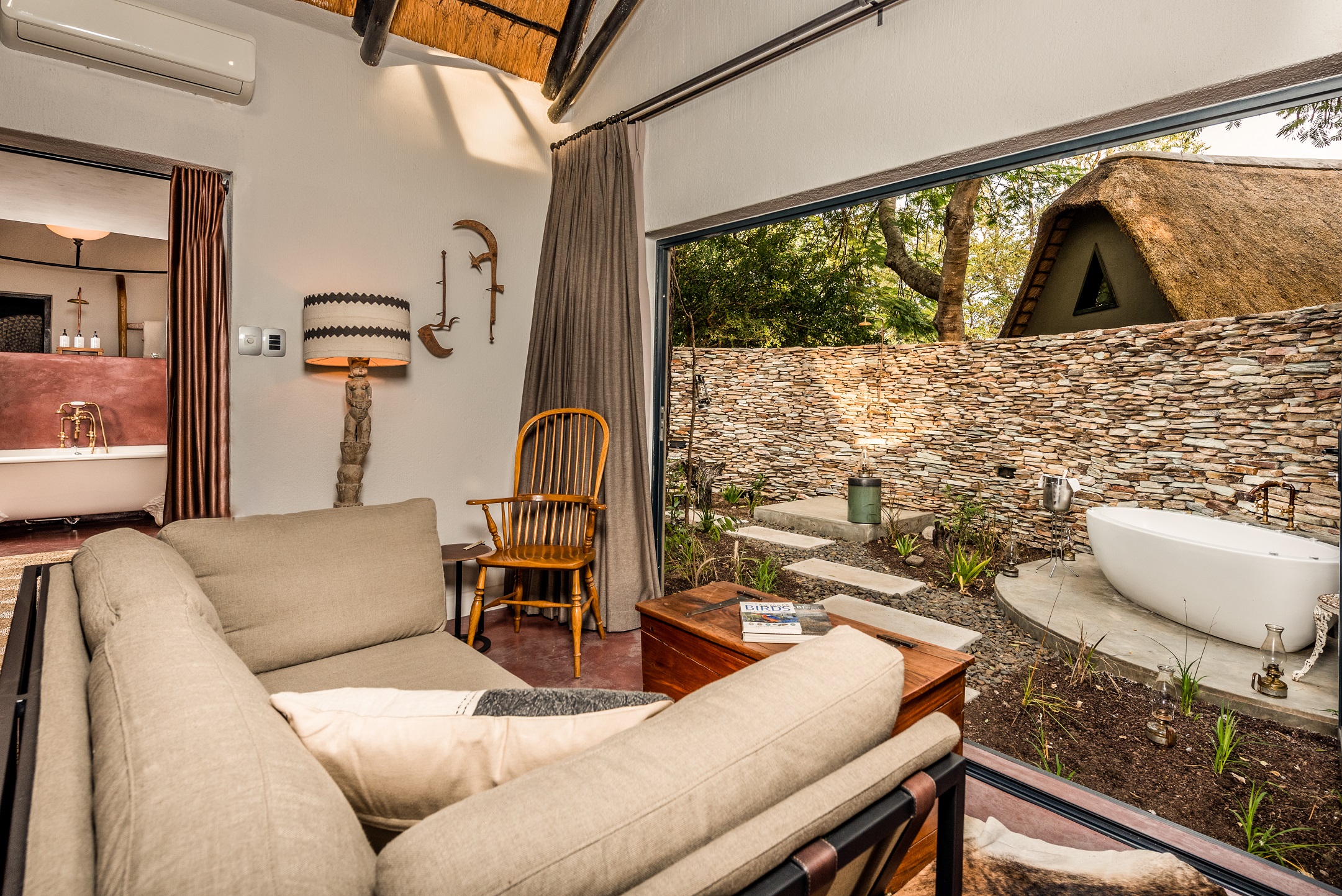 <p>The suite is beautifully appointed with elegant furnishings and African-inspired decor, creating an ambiance that is both sophisticated and authentic.</p>